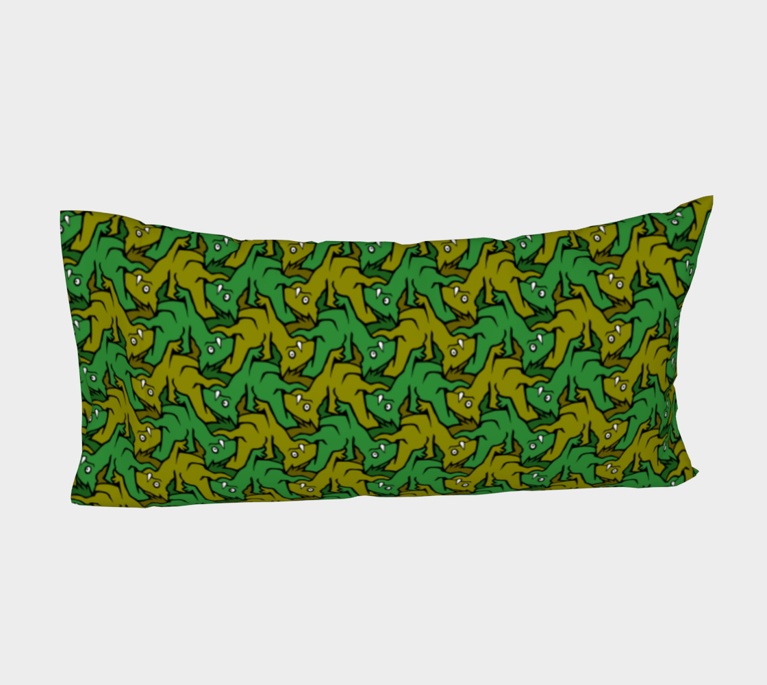 Bed Pillow Sleeve (Earth Dragons)