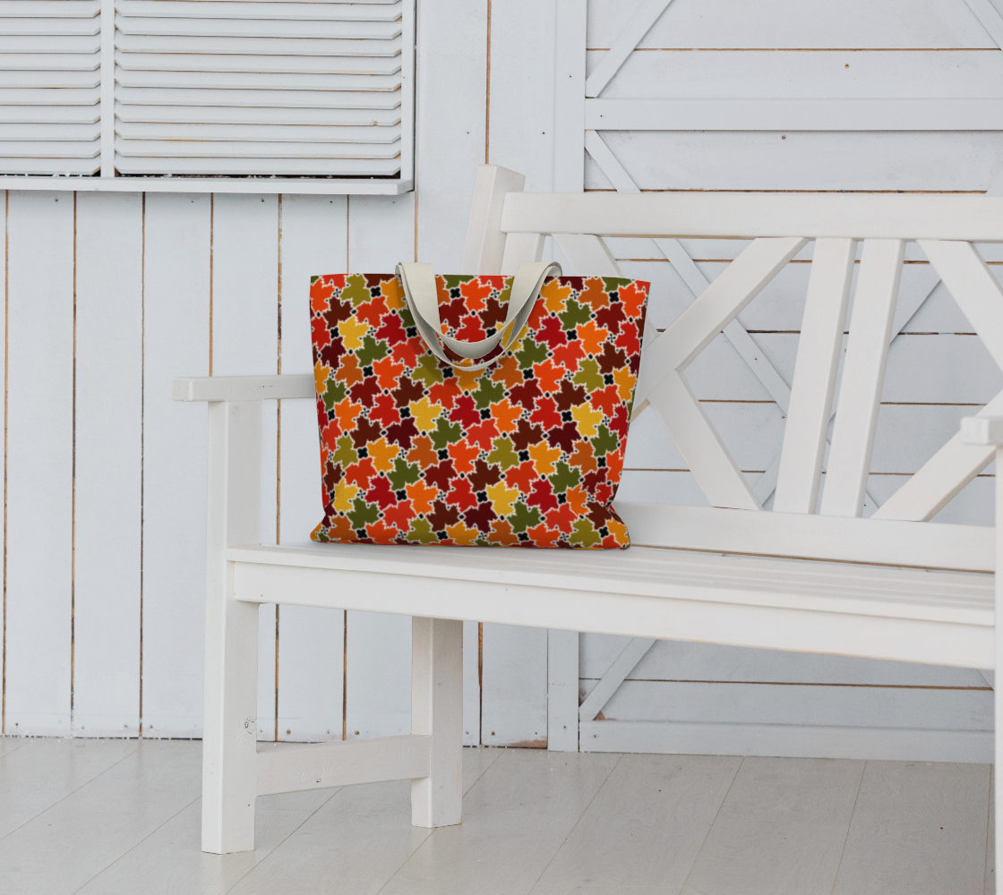 Large Tote Bag (Fall Leaves)