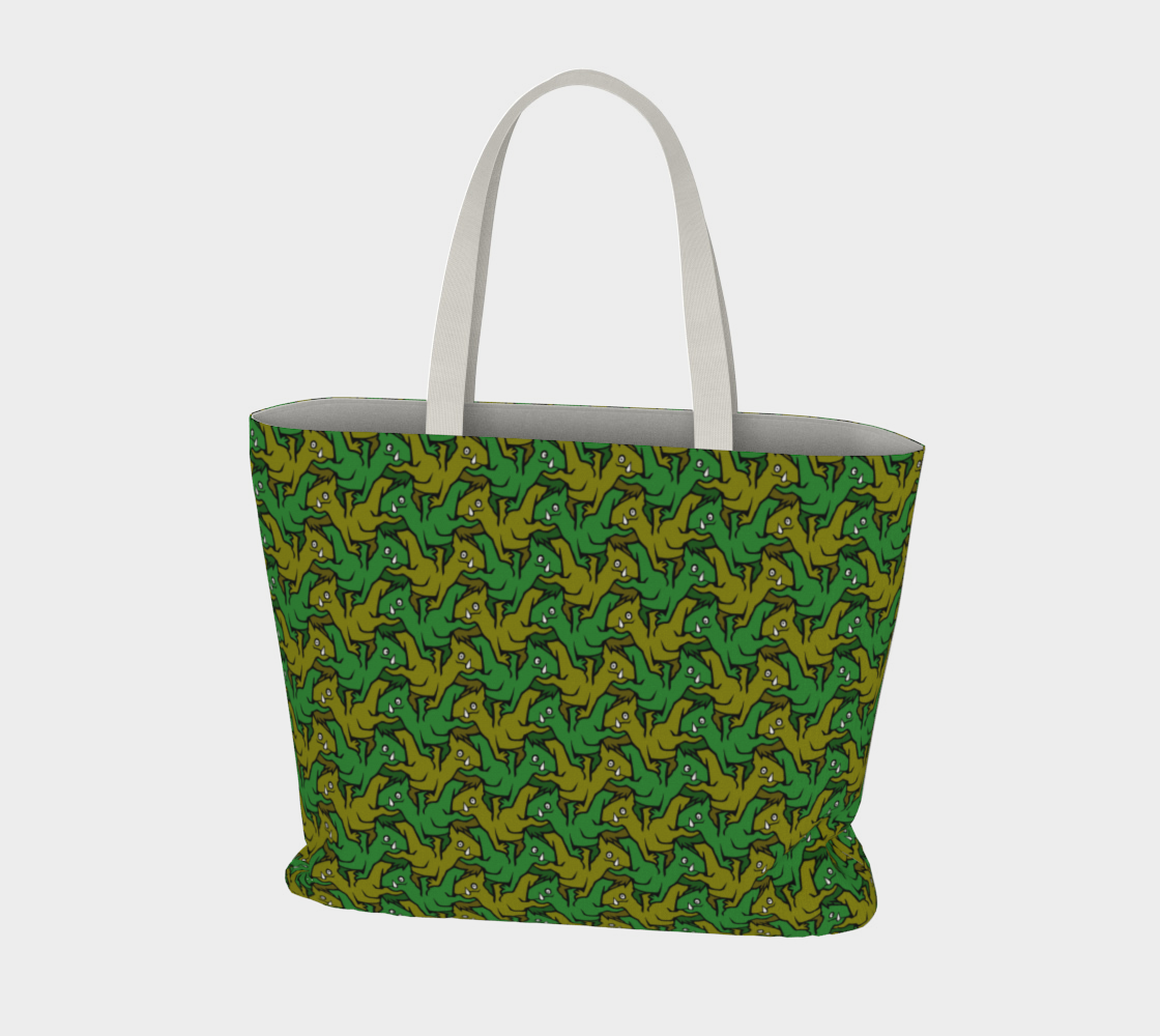 Large Tote Bag (Earth Dragons)