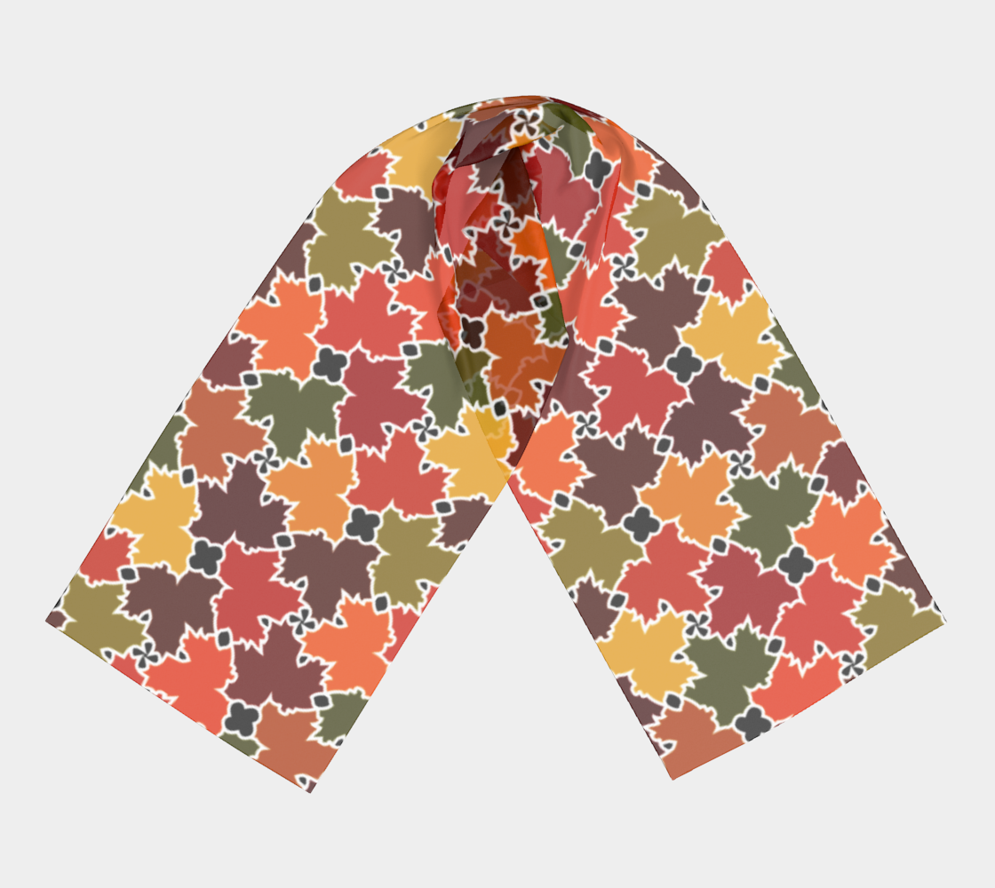 Long Scarf (Fall Leaves)