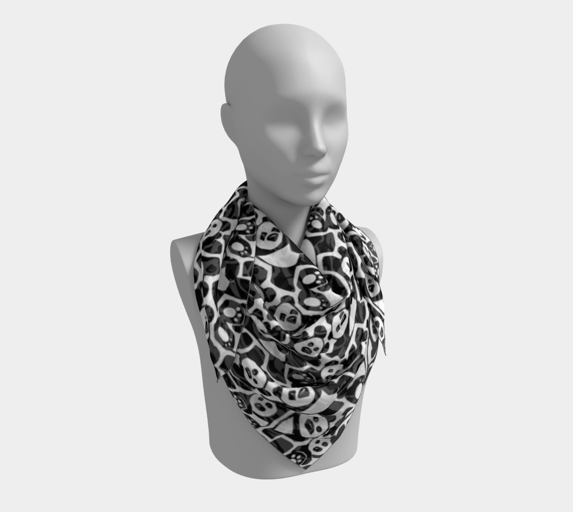 Square Scarf (Dancing Pandas)