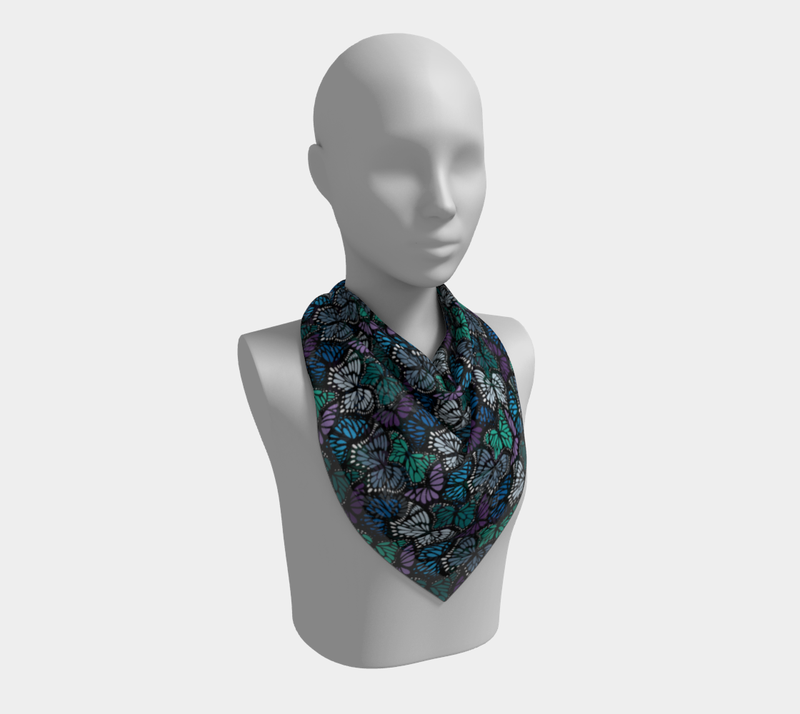 Square Scarf (Cool Butterflies)