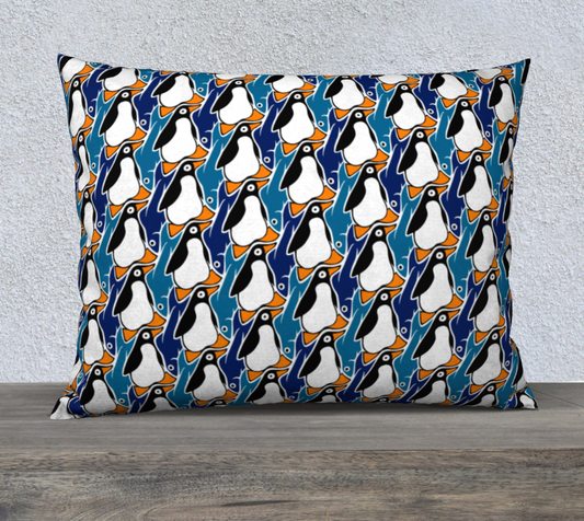 26" x 20" Pillow Case (Penguin's Supper)