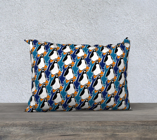 20" x 14" Pillow Case (Penguin's Supper)