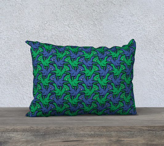 20" x 14" Pillow Case (Water Dragons)