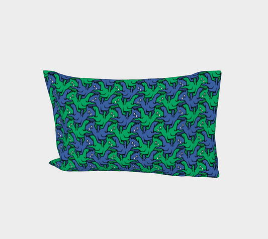 Bed Pillow Sleeve (Water Dragons)