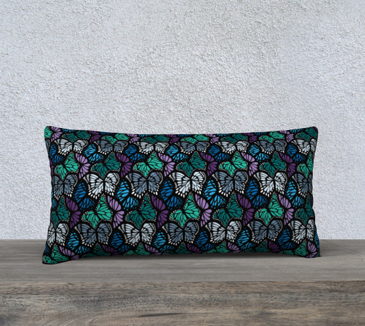 24" x 12" Pillow Case (Cool Butterflies)