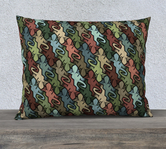 26" x 20" Pillow Case (Lizards)