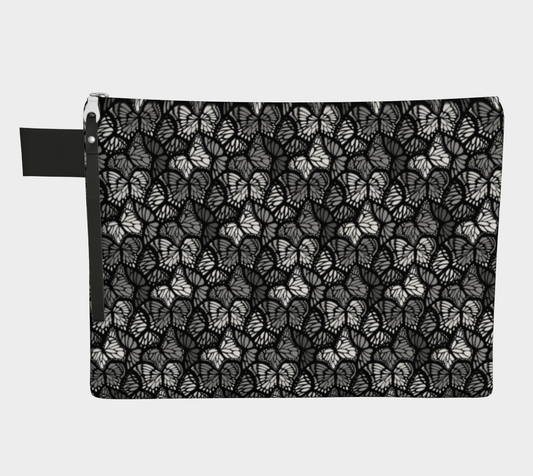 Zipper Carry-all (Grey Butterflies)