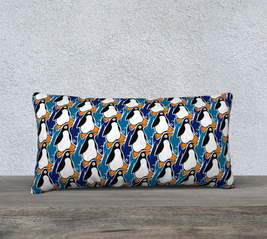 24" x 12" Pillow Case (Penguin's Supper)