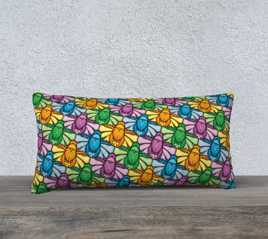 24" x 12" Pillow Case (Scarabs)
