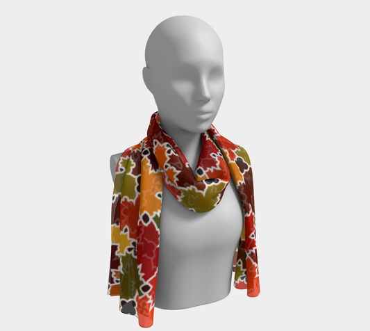 Long Scarf (Fall Leaves)