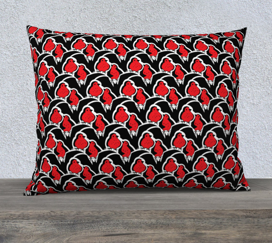 26" x 20" Pillow Case (Bats & Robins)