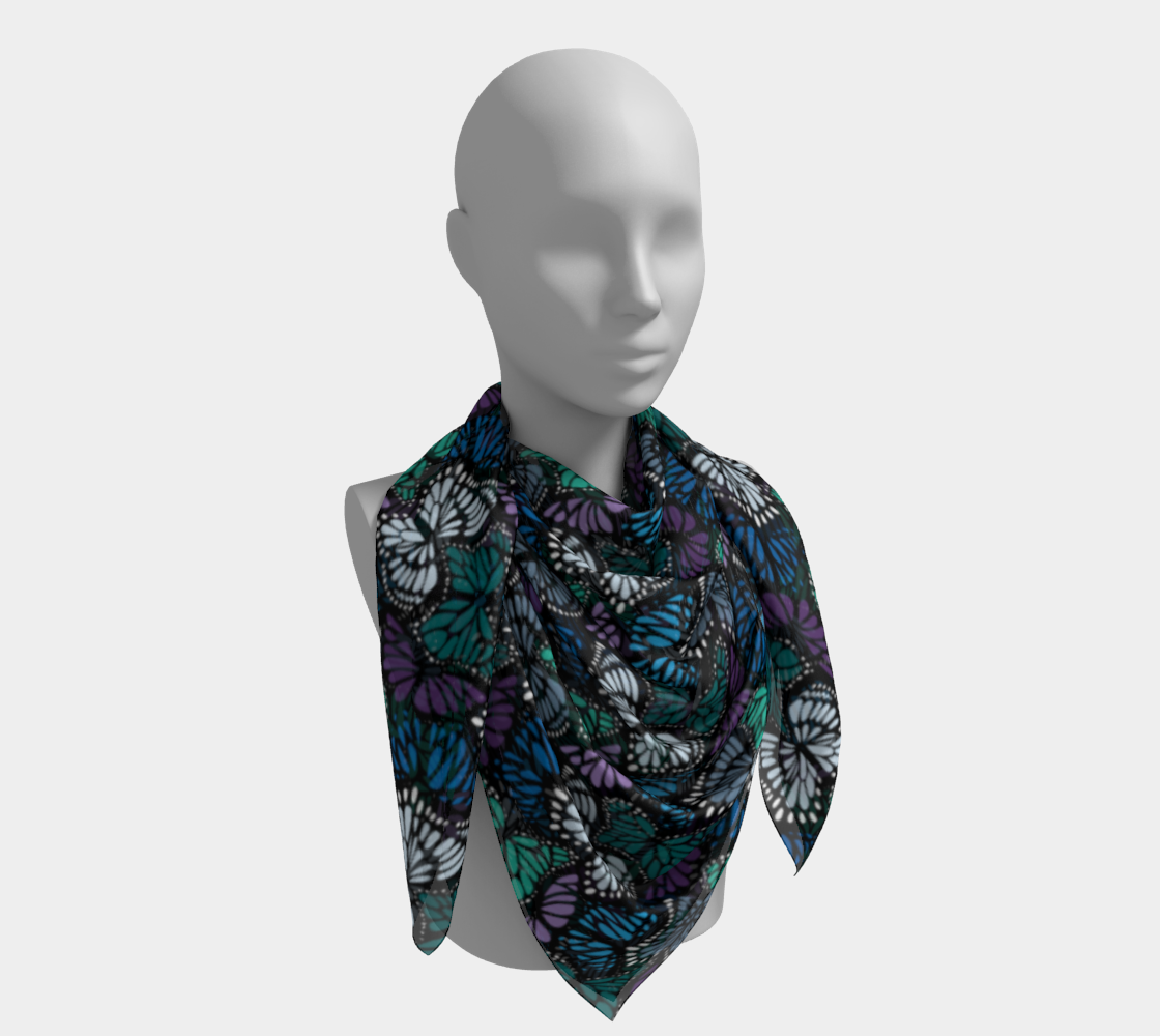 Square Scarf (Cool Butterflies)