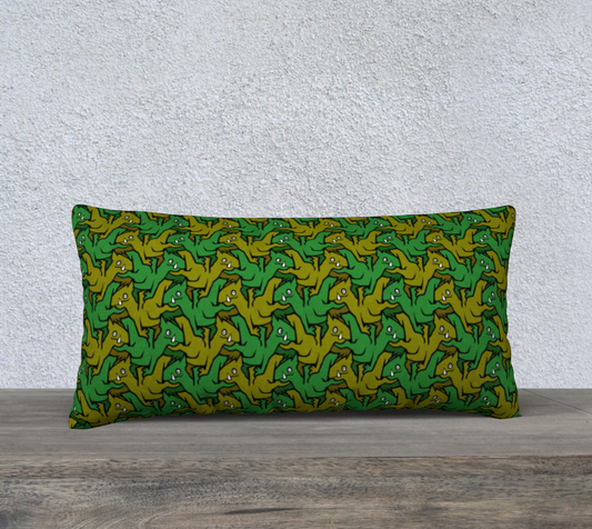 24" x 12" Pillow Case (Earth Dragons)