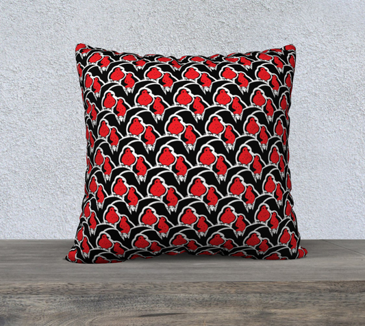 22" x 22" Pillow Case (Bats & Robins)