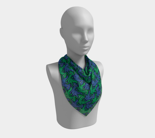 Square Scarf (Water Dragons)