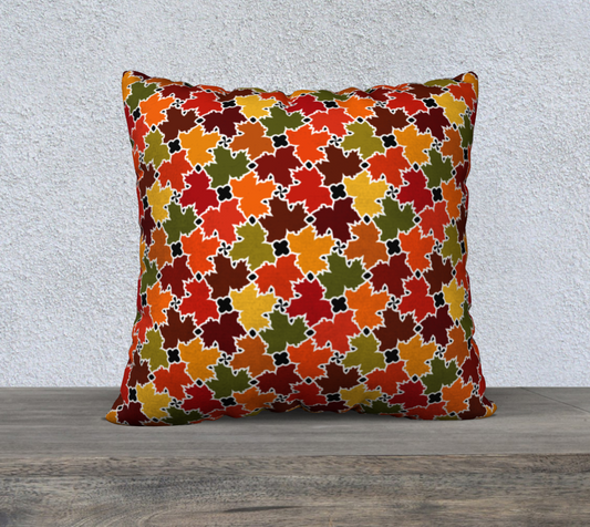 22" x 22" Pillow Case (Fall Leaves)