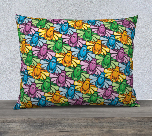 26" x 20" Pillow Case (Scarabs)