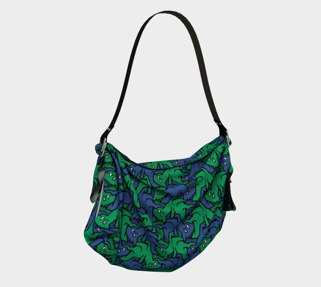 Origami Tote (Water Dragons)