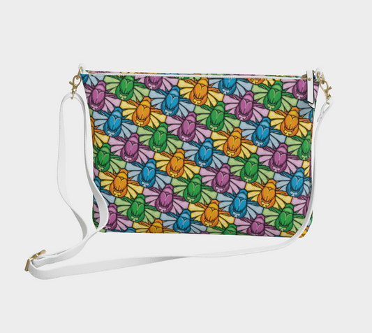 Vegan Leather Crossbody Purse (Scarabs)