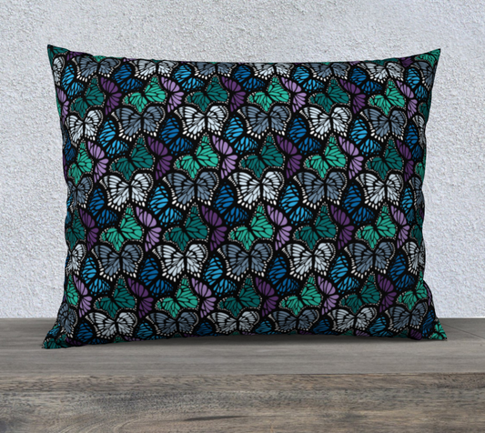 26" x 20" Pillow Case (Cool Butterflies)