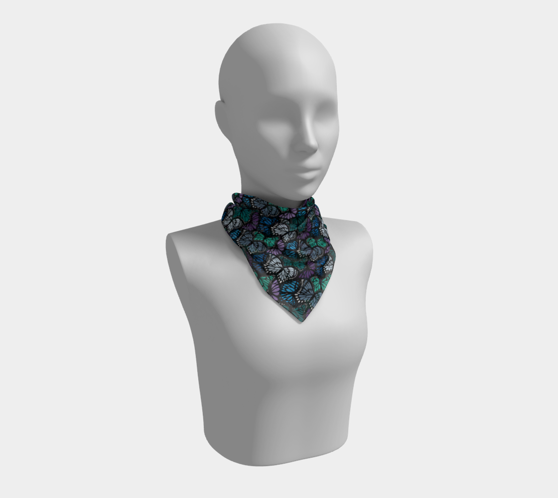 Square Scarf (Cool Butterflies)