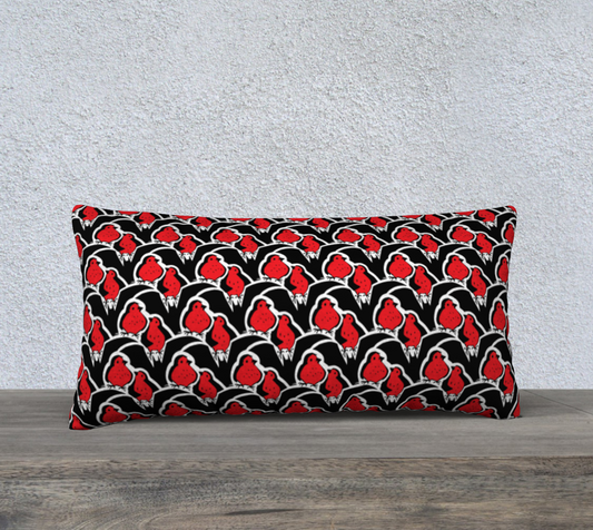 24" x 12" Pillow Case (Bats & Robins)